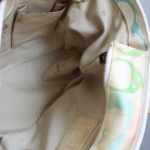 Coach Y2K Vintage NO A06K-247 Hampton Scribble Signature  Monogram Tote Bag - Picture 12 of 12